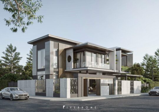 Thiết kế biệt thự phố Đông Anh diện tích sàn 14*21m