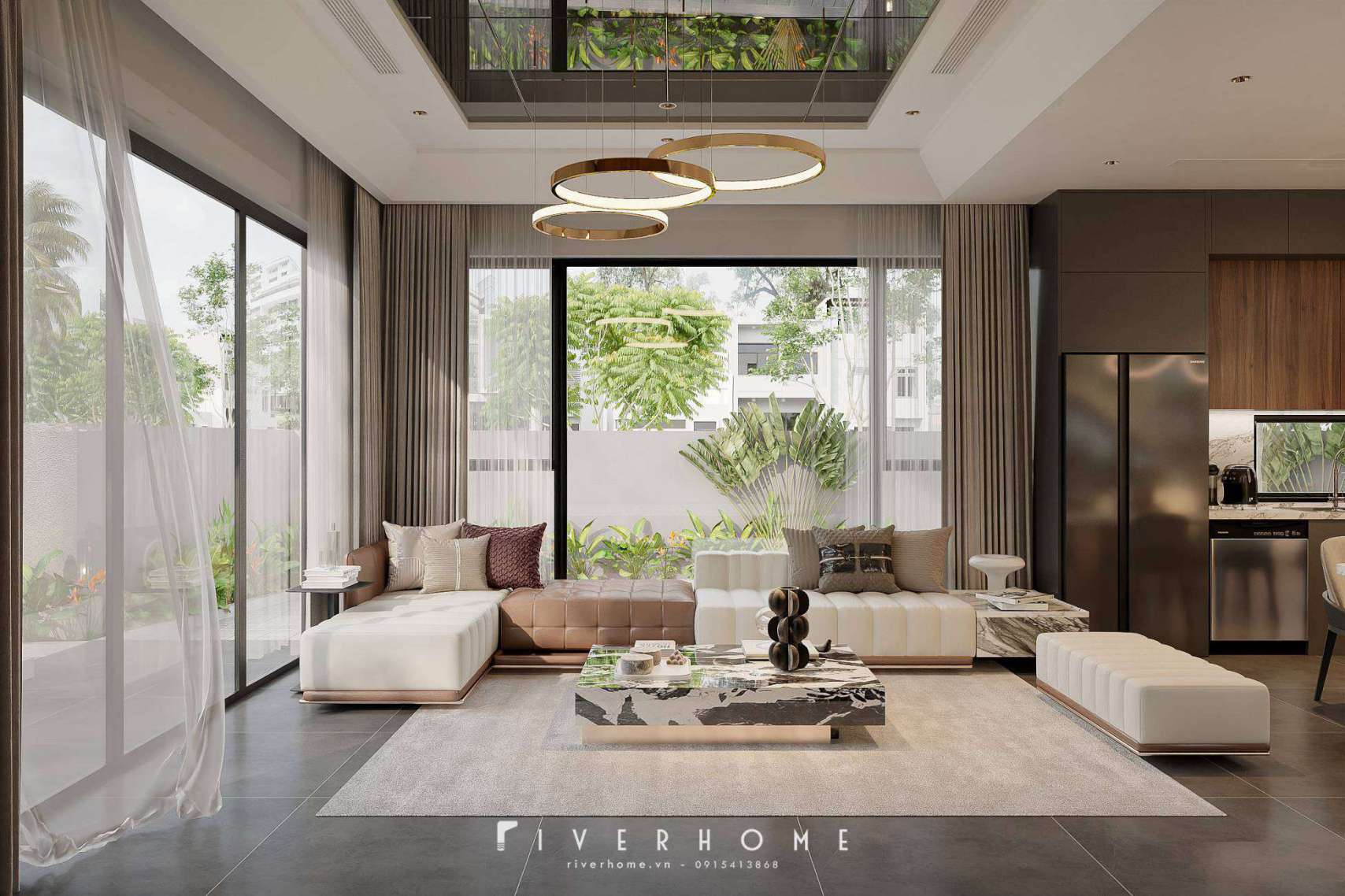 Thiết kế nội thất nhà phố 126m2 tại Định Hóa - Thái Nguyên